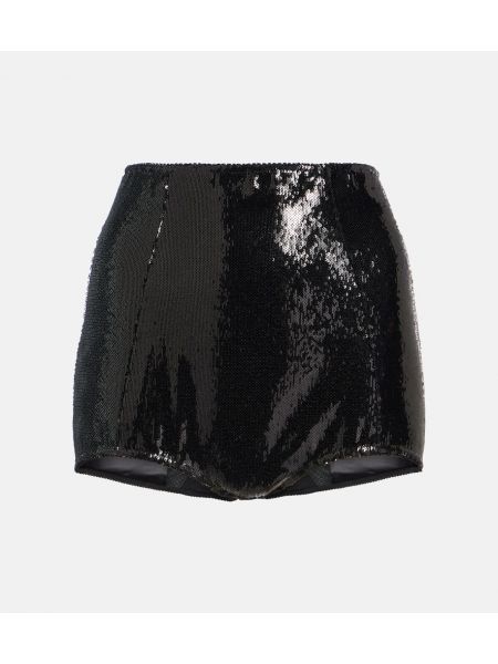 Culotte courte à paillettes Dolce&gabbana noir