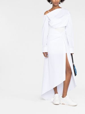 Bílé asymetrické šaty Off-white