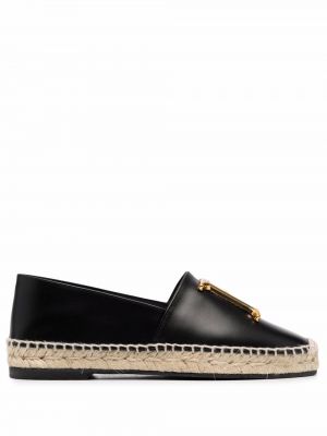 Lær espadrillos Dsquared2 svart