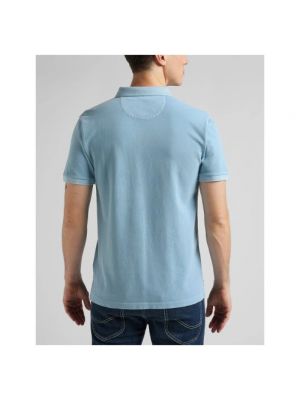 Poloshirt aus baumwoll Lee blau
