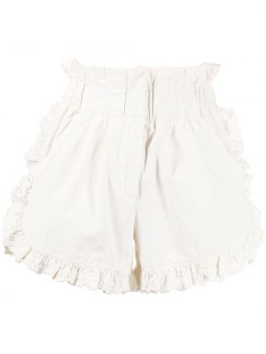 Ruffle shorts Sea hvit