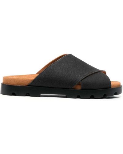 Kožené sandále Camper čierna