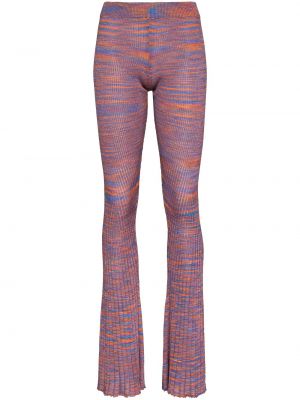 Pantalon en tricot large Isa Boulder violet