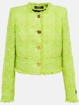 Μπουφάν tweed Versace πράσινο