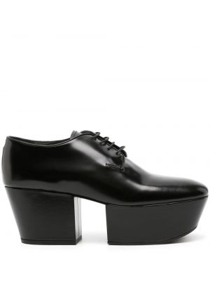 Dabīgās ādas brogue kurpes ar platformu Prada Pre-owned melns