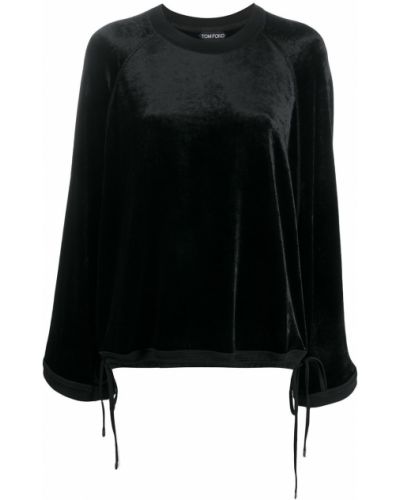 Jersey con cordones de tela jersey Tom Ford negro