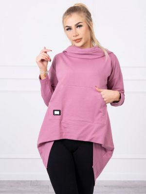 Kapucnis pulóver Kesi rózsaszín