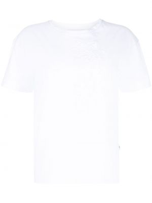 Тениска с тигров принт Ermanno Scervino бяло