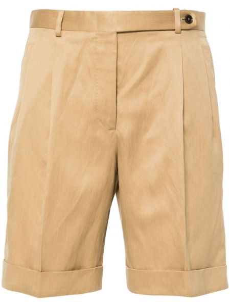 Shorts mit plisseefalten Brioni beige