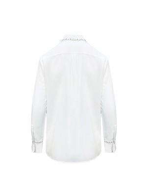 Blusa de seda de cristal Max Mara Studio blanco