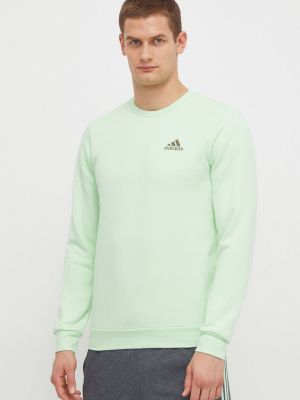 Bluza z nadrukiem Adidas zielona