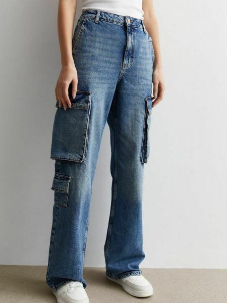 Прямые джинсы New Look синий