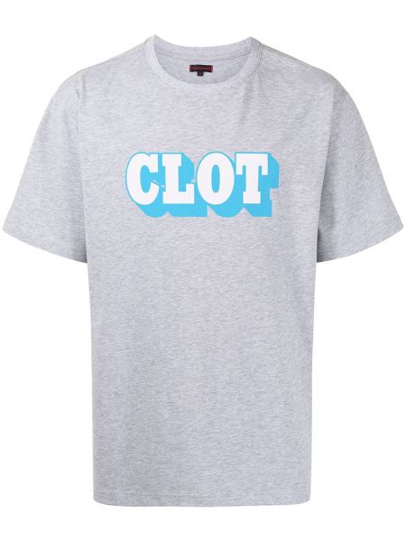 Camiseta con estampado Clot gris