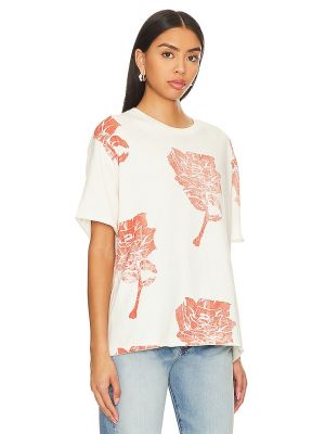 Top a fiori Free People rosso