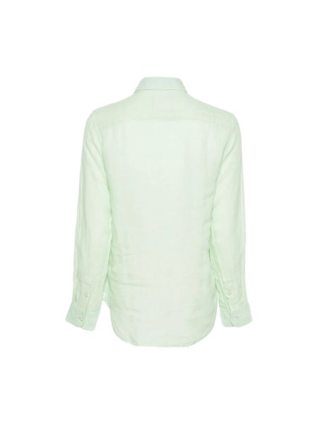 Blusa de lino Peuterey verde