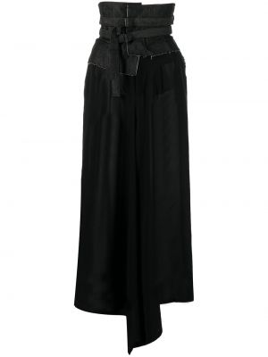 Asymetrické sukně Yohji Yamamoto černé