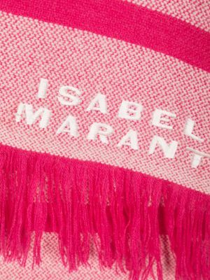Schal mit stickerei Isabel Marant pink