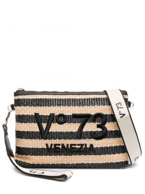 Чанта тип „портмоне“ бродирани V°73 бежово