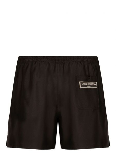 Seiden shorts Dolce & Gabbana braun