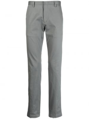 Bavlněné rovné kalhoty Paul Smith šedé