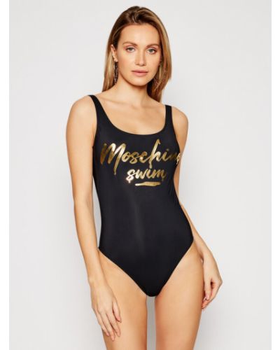 Jednodielne plavky Moschino Underwear & Swim čierna
