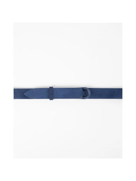 Cinturón de ante con hebilla Orciani azul