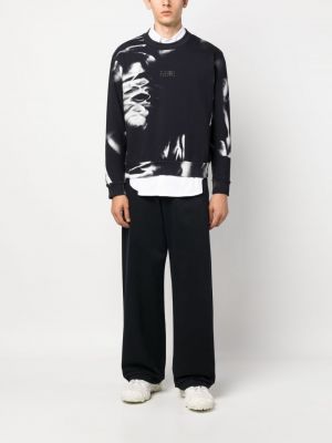 Abstrakter sweatshirt aus baumwoll mit print Mm6 Maison Margiela