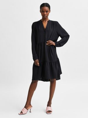Mini vestido con lazo Selected Femme negro