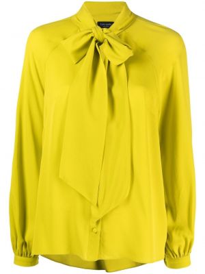 Blus med drapering Kate Spade gul