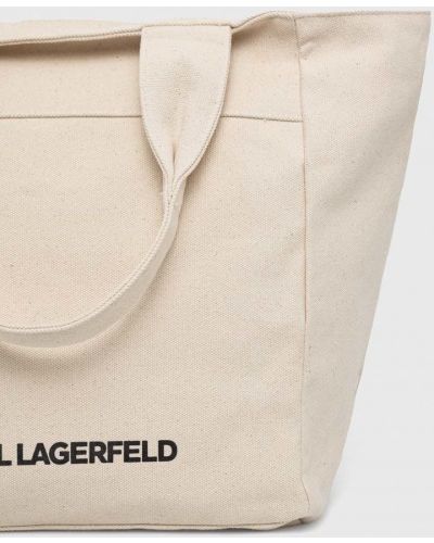 Сумка шоппер Karl Lagerfeld бежевая