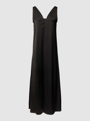 Satynowa sukienka długa w jednolitym kolorze Drykorn