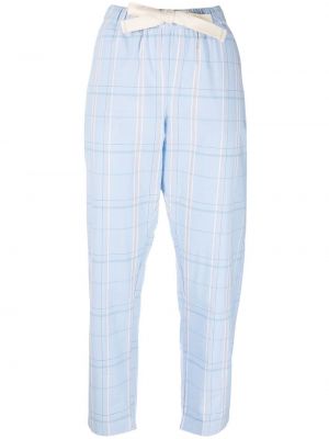Pantaloni a quadri Semicouture blu