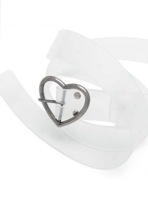 Průsvitný pásek s přezkou se srdcovým vzorem Martine Rose