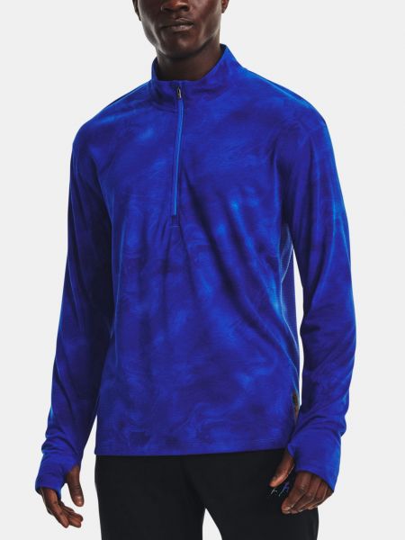 Běžecké tričko s dlouhým rukávem s dlouhými rukávy Under Armour modré