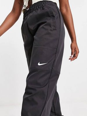 Черные тканые брюки карго Nike Swoosh