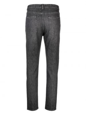 Skinny džíny s vysokým pasem s oděrkami Seventy černé