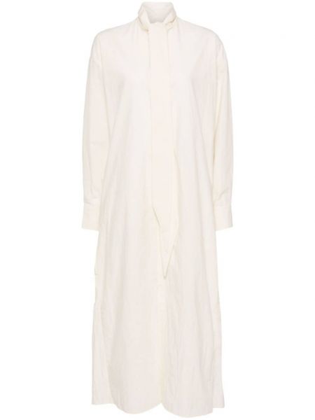 Βαμβακερή ίσιο φόρεμα Uma Wang λευκό