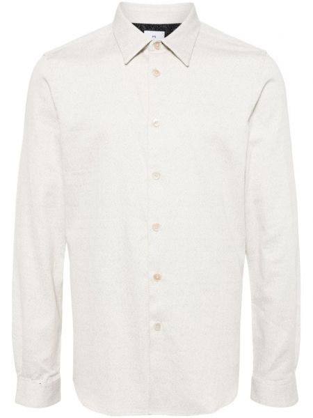 Bavlnená dlhá košeľa Ps Paul Smith biela