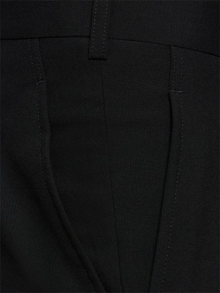 Pliszírozott gyapjú nadrág Comme Des Garcons Homme Plus fekete