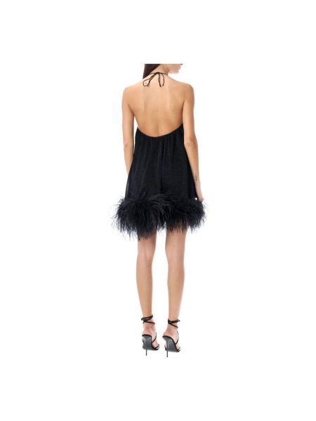 Sukienka mini w piórka Oséree czarna