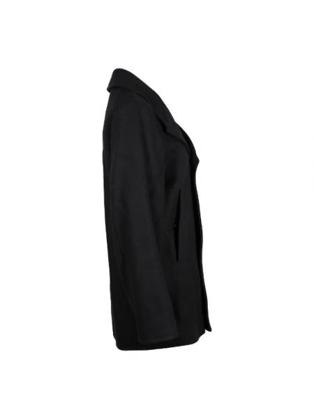 Płaszcz wełniany retro Yves Saint Laurent Vintage czarny