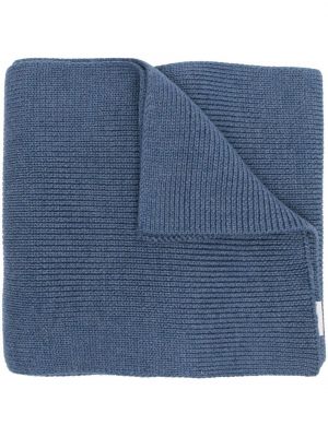 Плетен шал Woolrich синьо