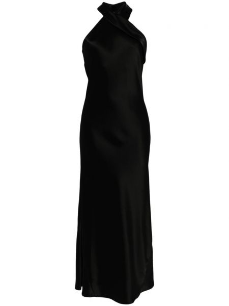Ravna haljina Galvan London crna