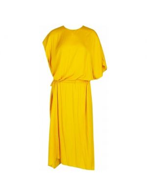 Платье Cedric Charlier, повседневное, 40 желтый
