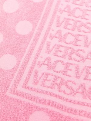 Raštuotas chalatas Versace rožinė