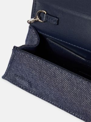 Чанта тип „портмоне“ Amina Muaddi синьо