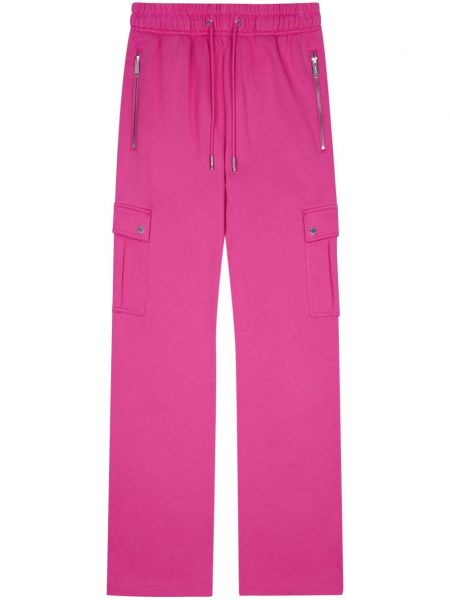 Pantalon cargo en coton avec poches Team Wang Design rose