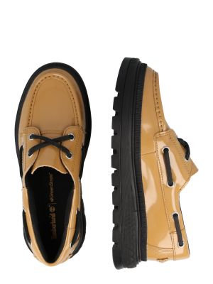 Ниски обувки с връзки Timberland жълто