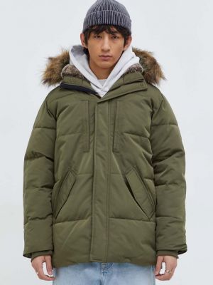 Téli kabát Hollister Co. zöld