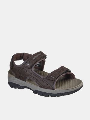 Sandalias de cuero Skechers marrón